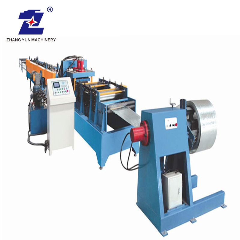 Automatic Cut To Length Steel Profile C Z U Purlin Roll Forming Machine