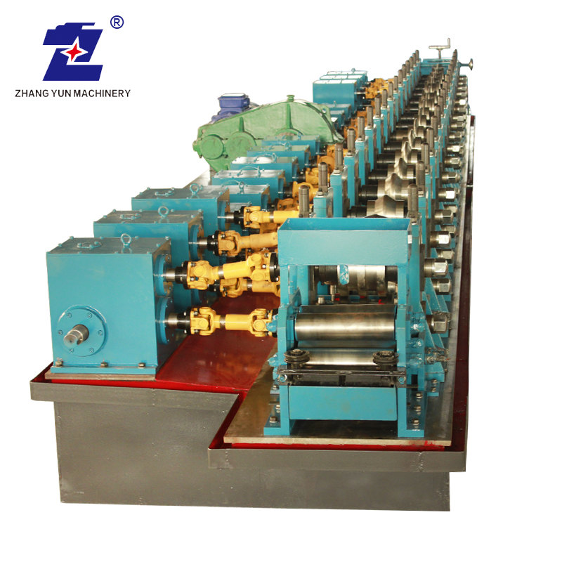 Making Galvanized Steel Profile Customized Elevator Hollow Guide Rail Roll Forming Machine