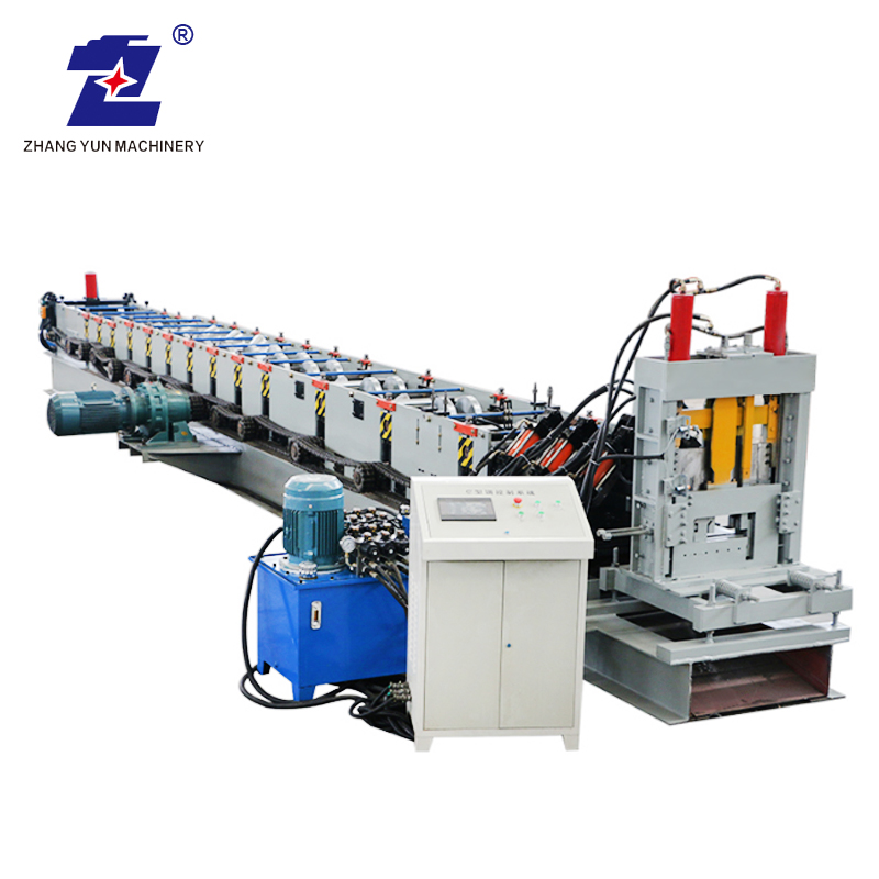 Automatic Punching Multiple Size Building Material C Z U Purlin Channel Stut Profile Cold Roll Forming Machine