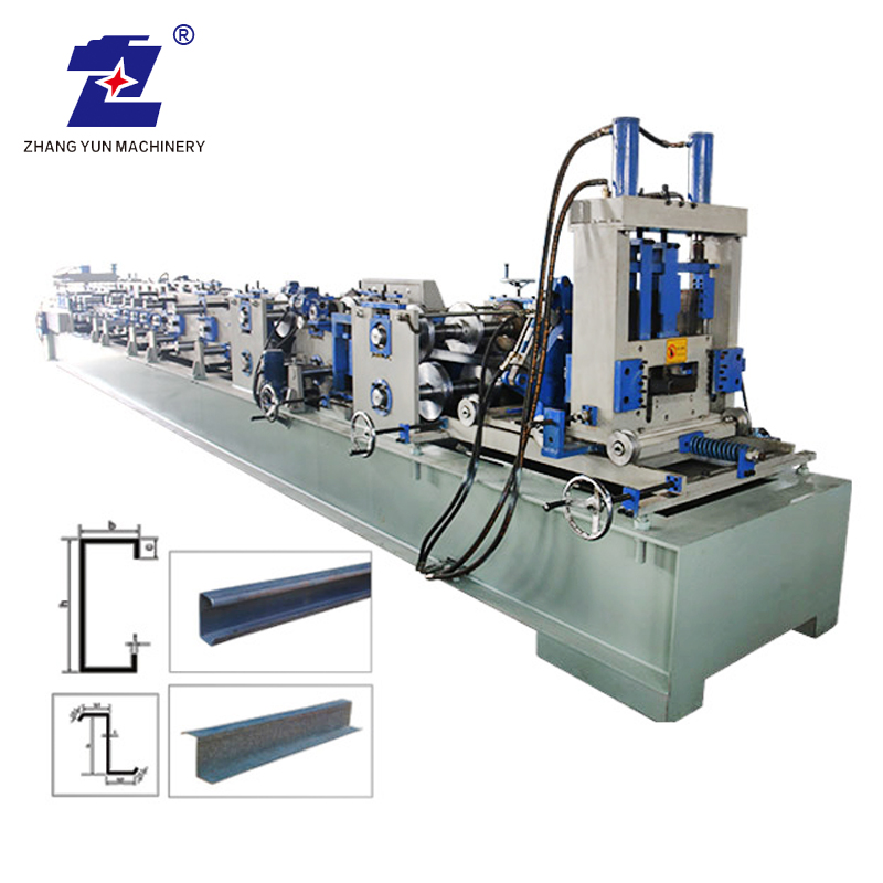 High Accuracy Quick Change CZ Section Construction Purlin Roll Forming Machine 