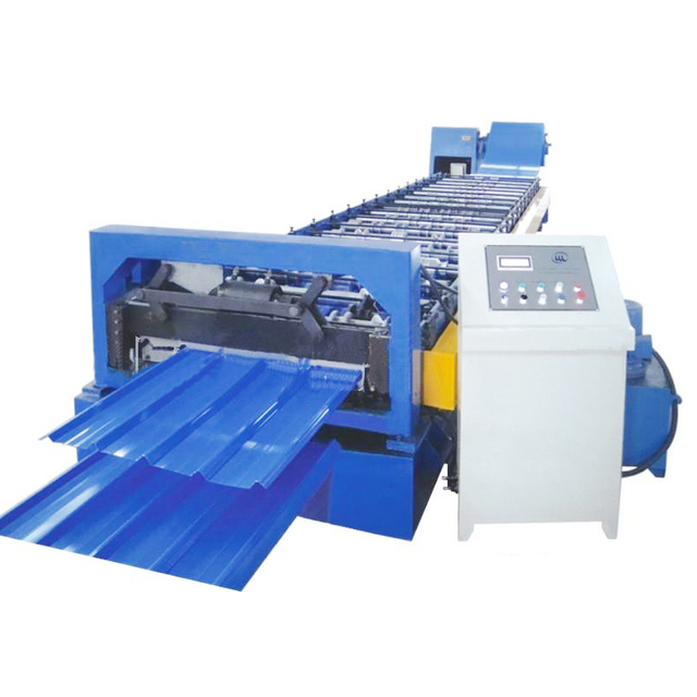 Colored Steel Profile Double Layer Roof Tile Roll Making Machine
