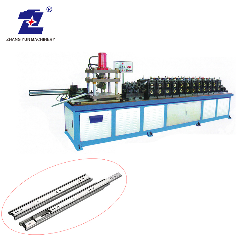 Manufactory PLC Control Ball Bearing Drawer Roller Slide Rail Roll Forming Machine