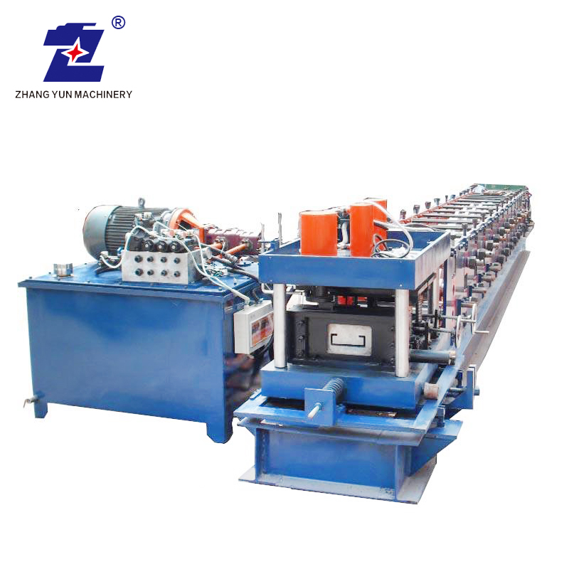 Galvanized Metal Sheet C Z Section Type Steel Purlin Profile Roll Forming Machine for sale