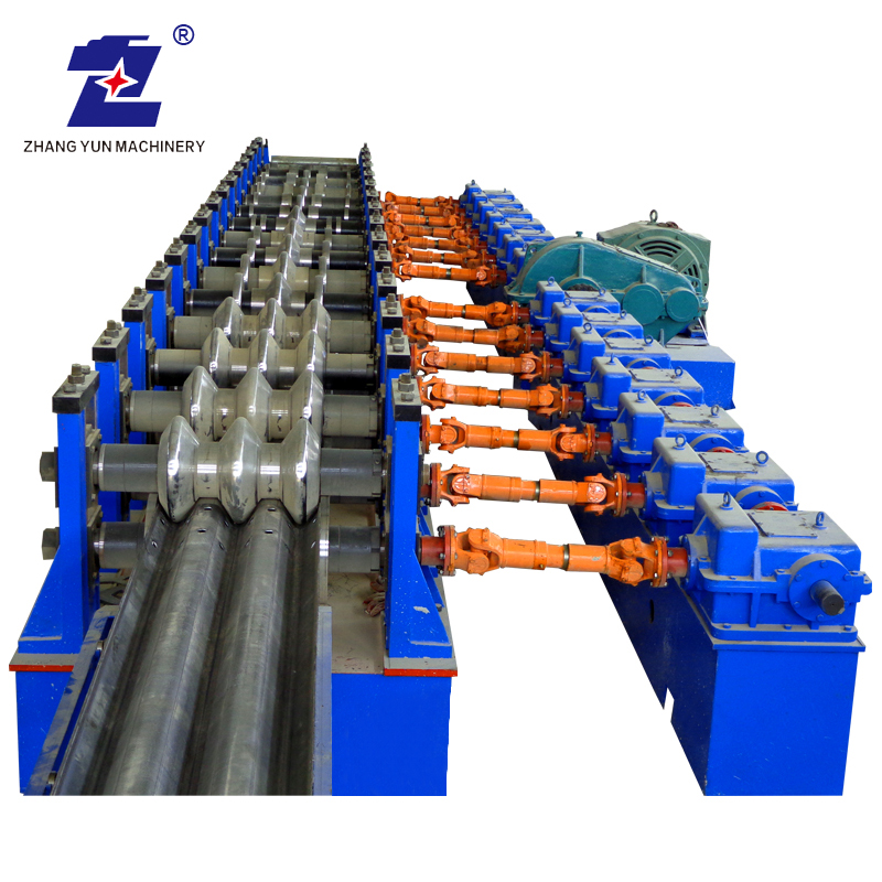 Two Waves Steel Traffic Barrier Highway Protection Fence Forming Machine For Safety